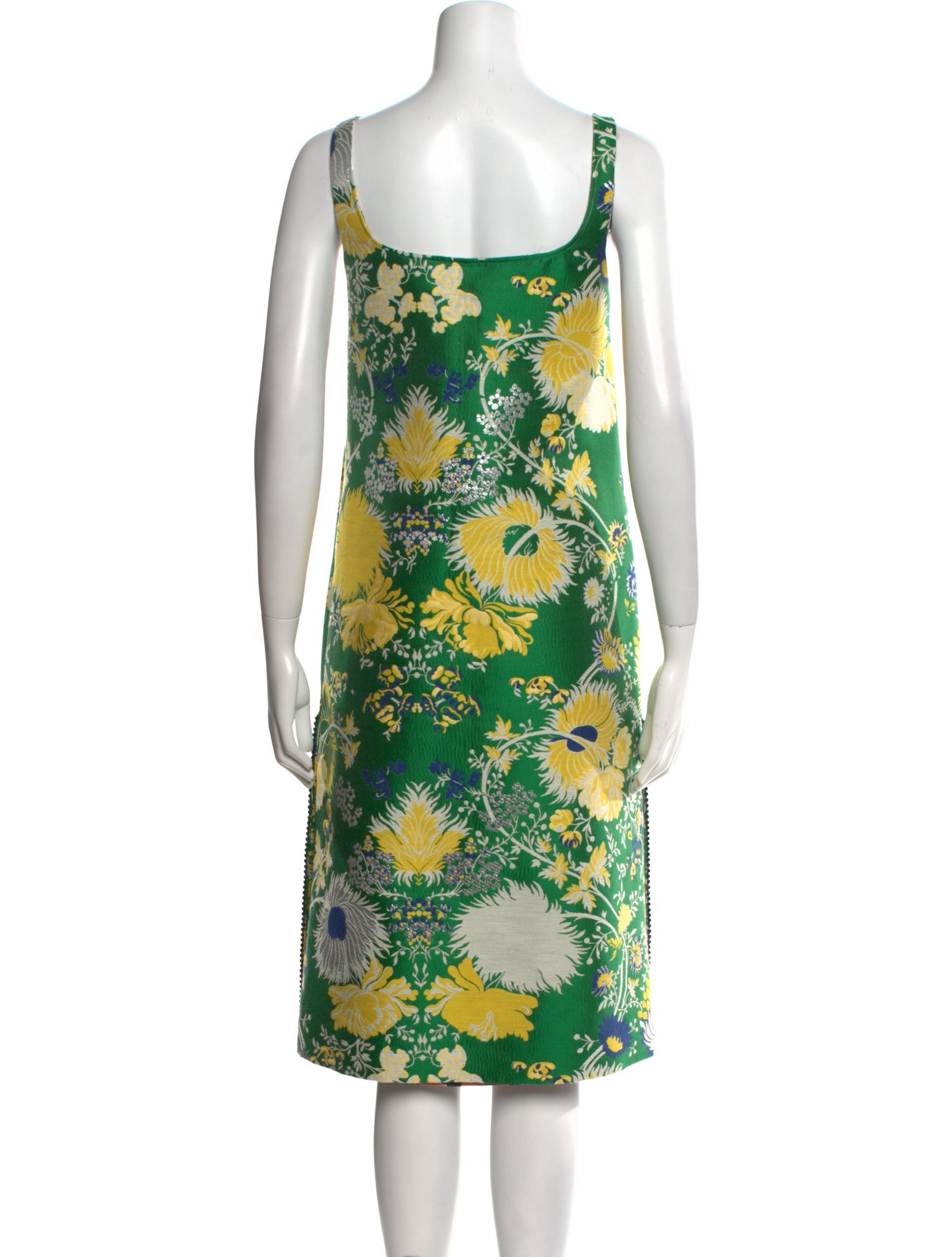 Rochas Floral Print Midi Length Dress