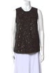 Rochas Crew Neck Sleeveless Top