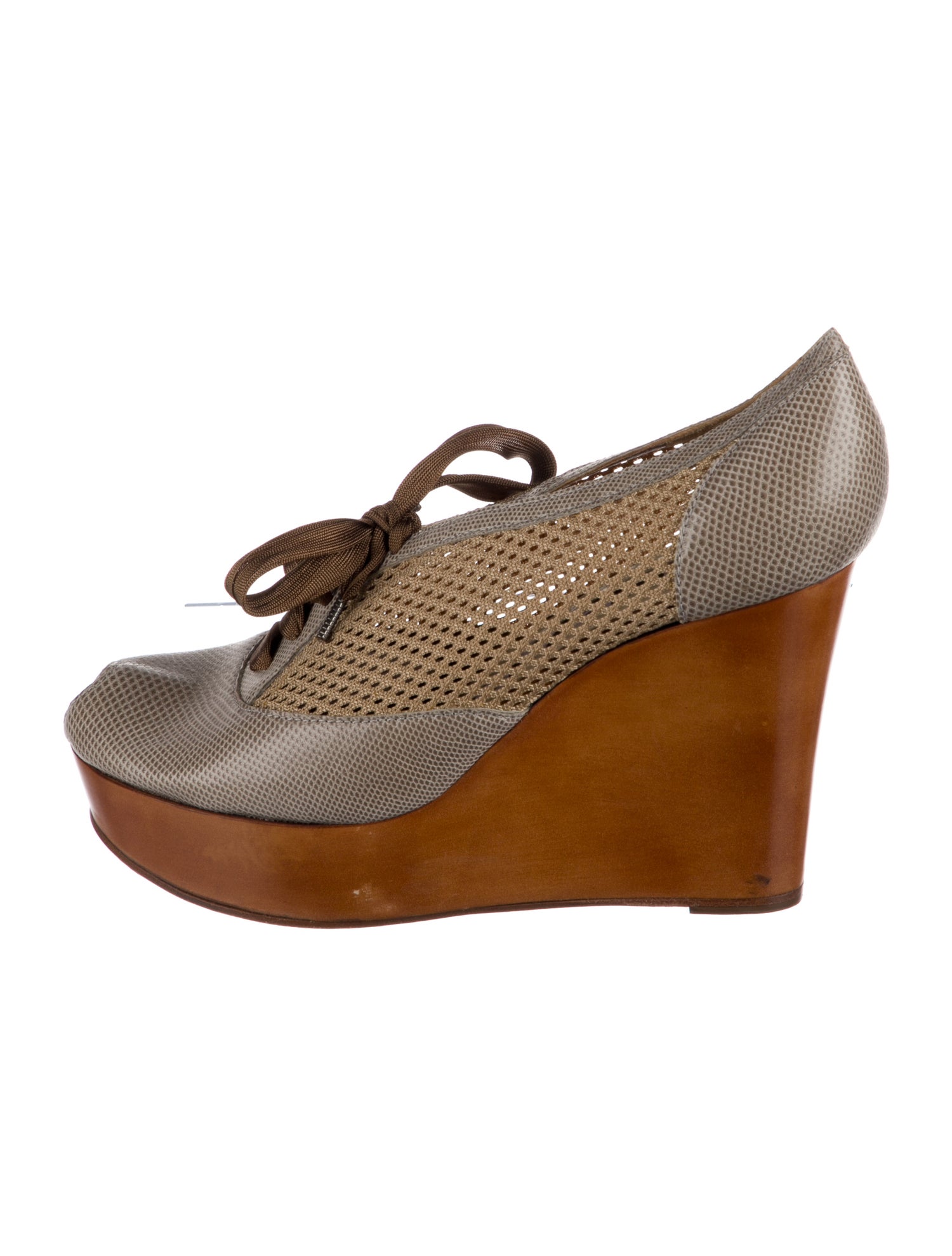 Rochas Leather Animal Print Pumps