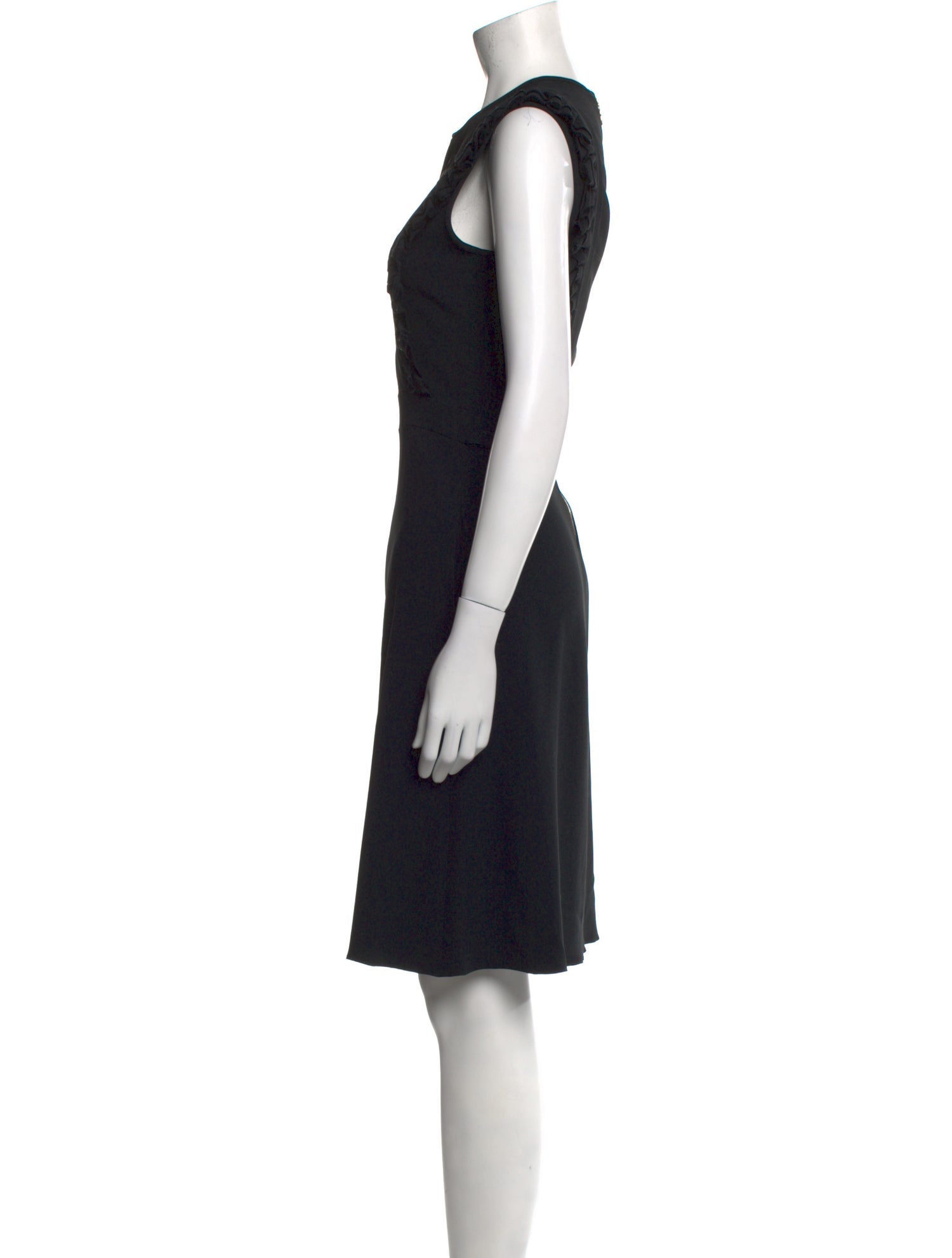 Rochas Crew Neck Knee-Length Dress