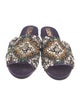 Rochas Satin Patterned Slides