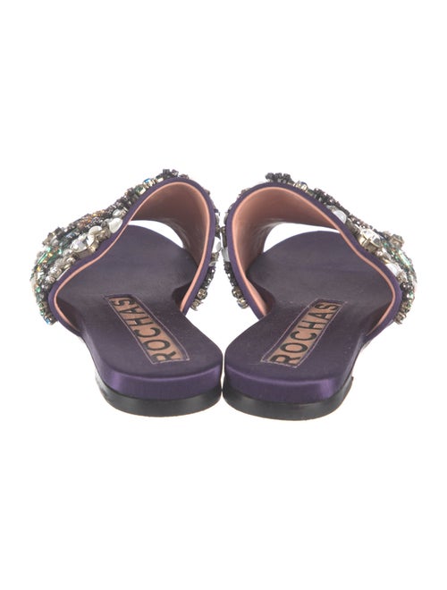 Rochas Satin Patterned Slides
