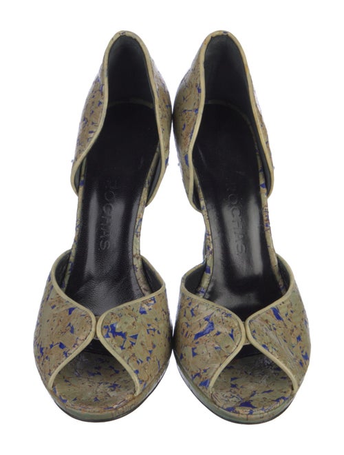 Rochas Printed D'Orsay Pumps