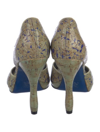 Rochas Printed D'Orsay Pumps