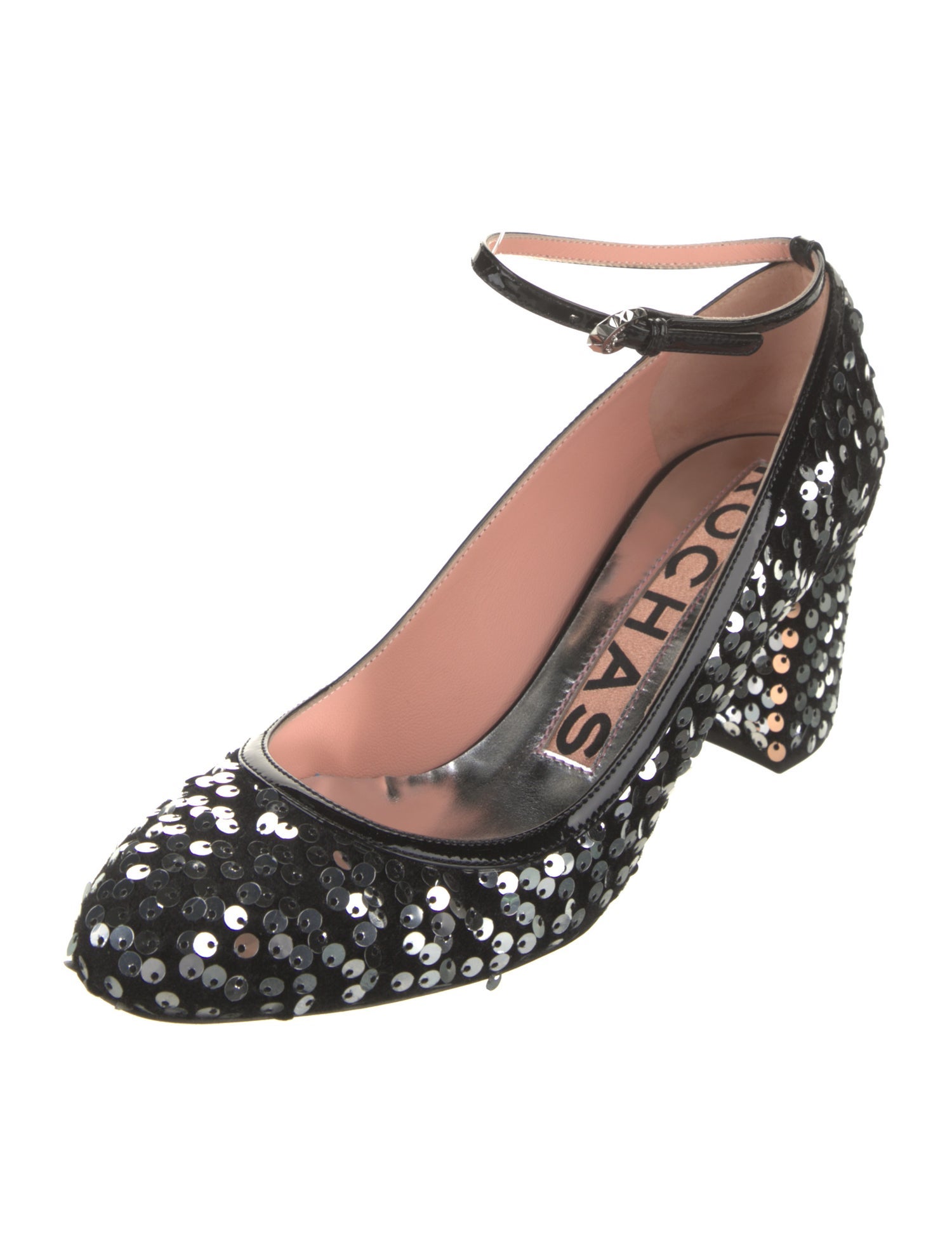 Rochas Sequins Sequin Embellishments Pumps w/ Tags
