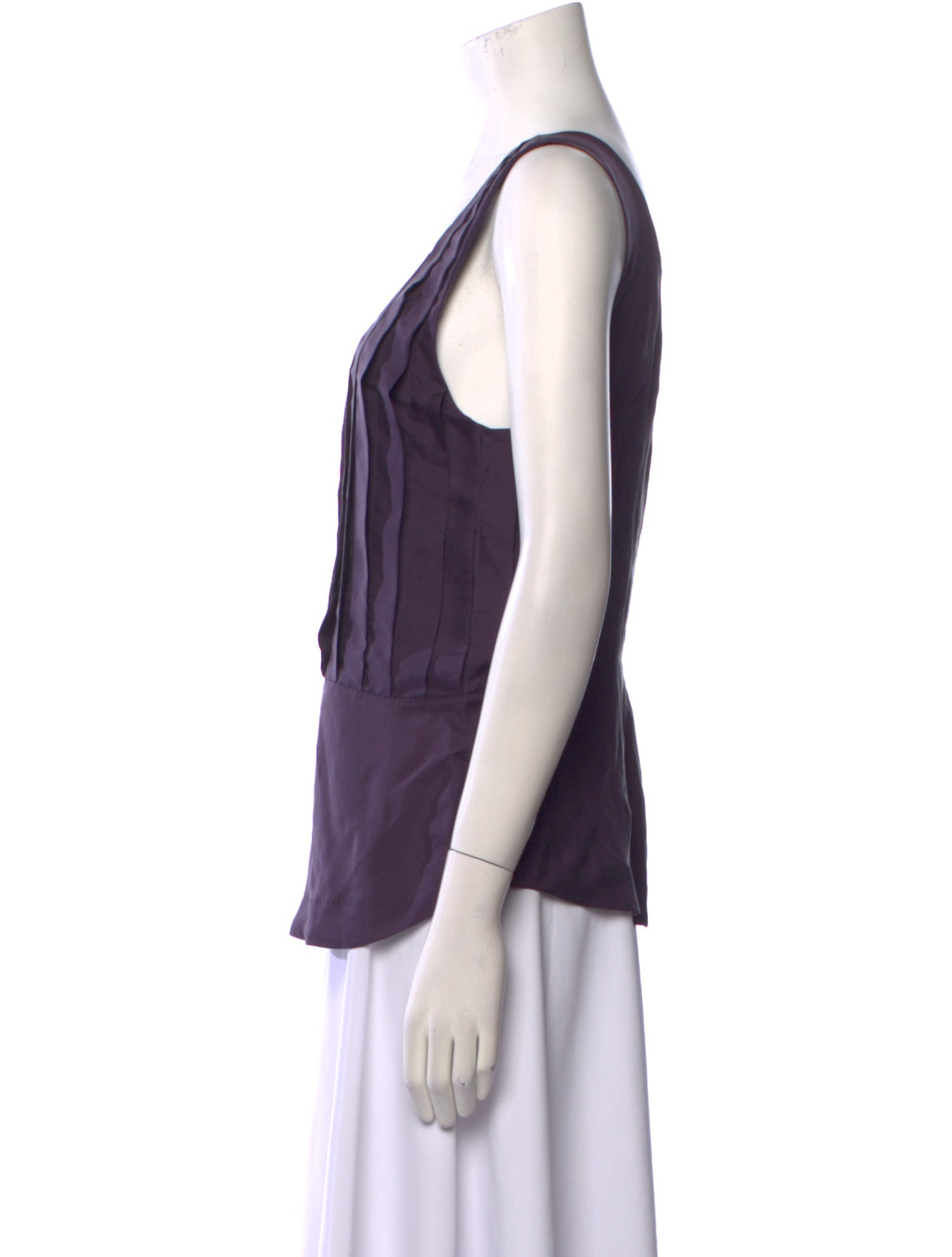 Rochas Silk Scoop Neck Top