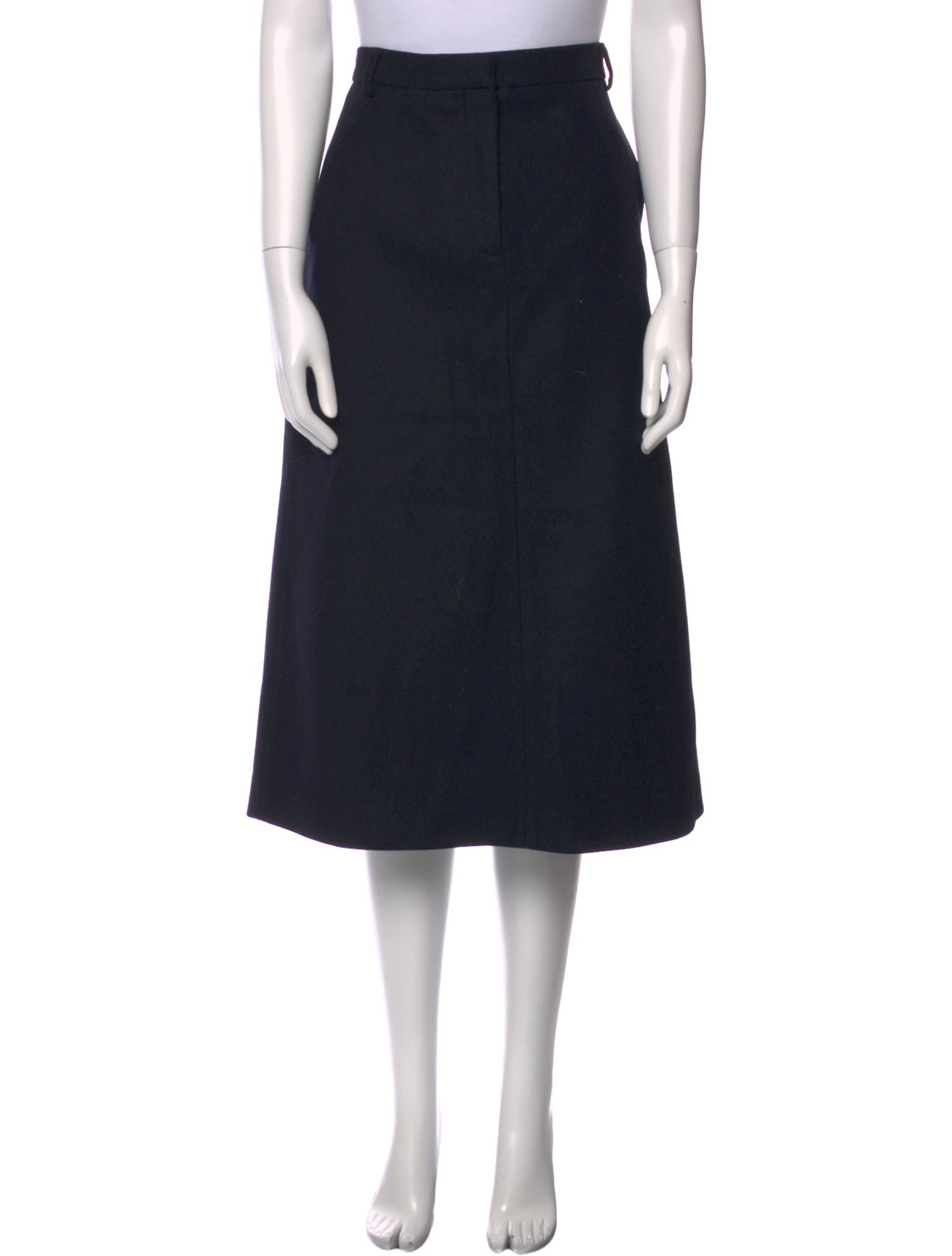 Rochas Virgin Wool Midi Length Skirt