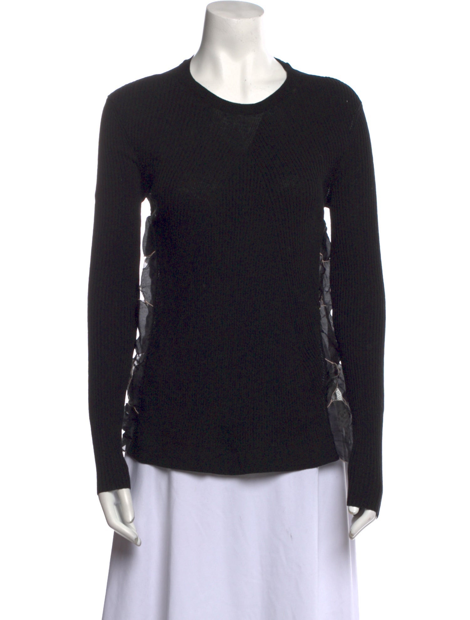 Rochas Crew Neck Long Sleeve Top