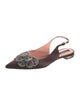 Rochas Satin Slingback Flats