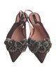 Rochas Satin Slingback Flats