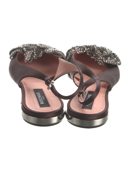 Rochas Satin Slingback Flats