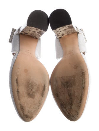 Rochas Sequins Animal Print D'Orsay Pumps