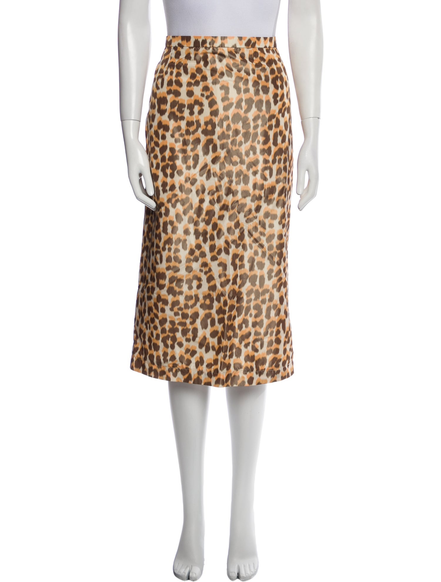 Rochas Animal Print Midi Length Skirt