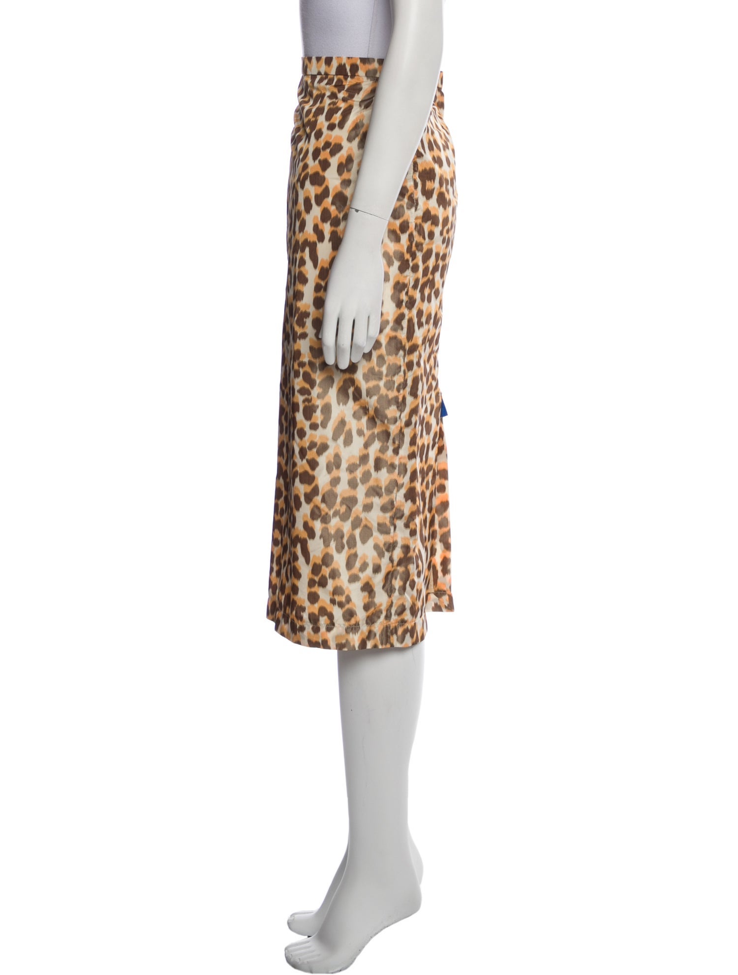 Rochas Animal Print Midi Length Skirt