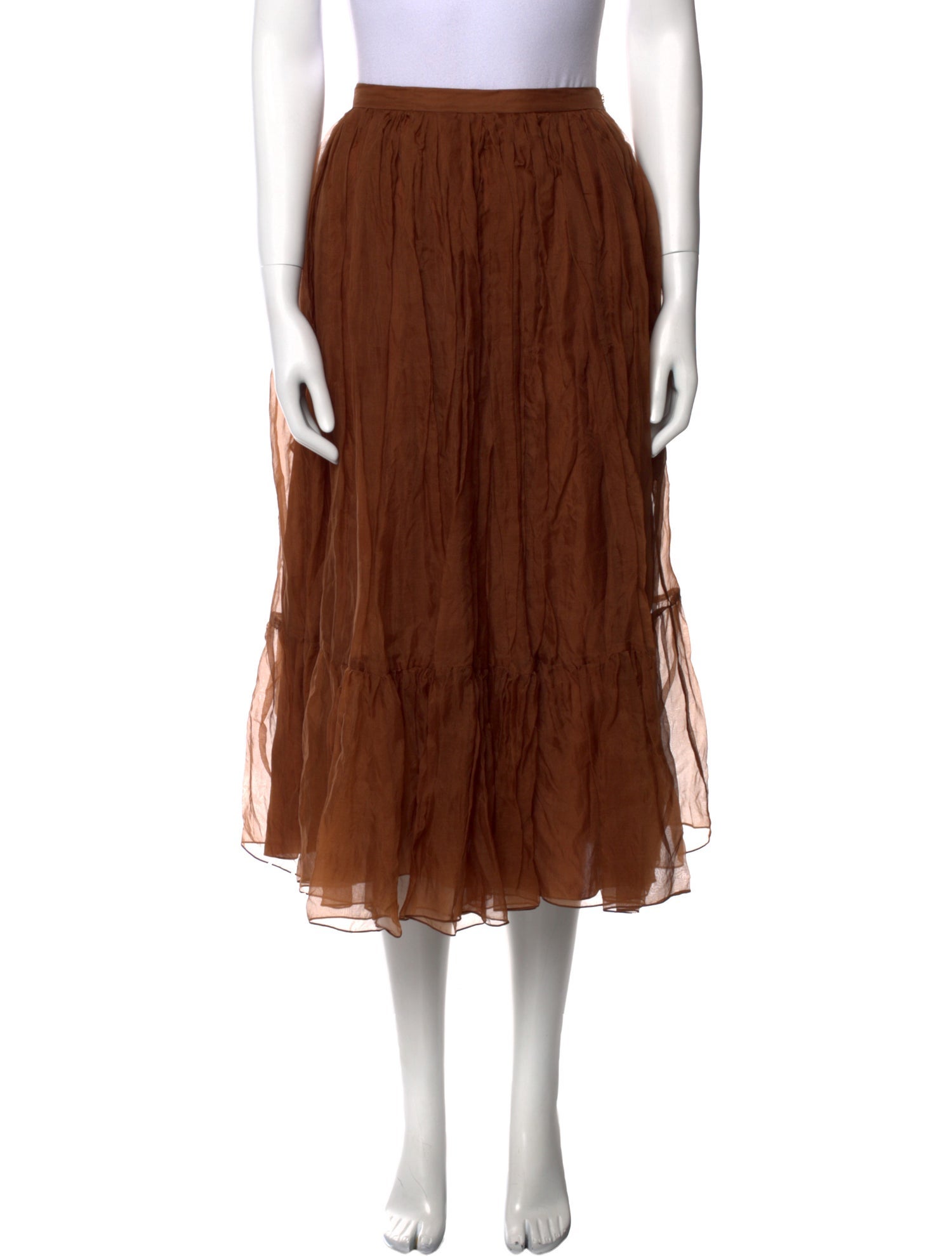 Rochas Silk Midi Length Skirt w/ Tags