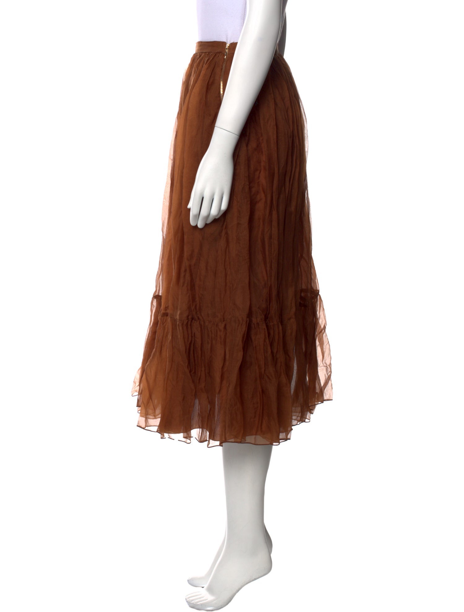 Rochas Silk Midi Length Skirt w/ Tags