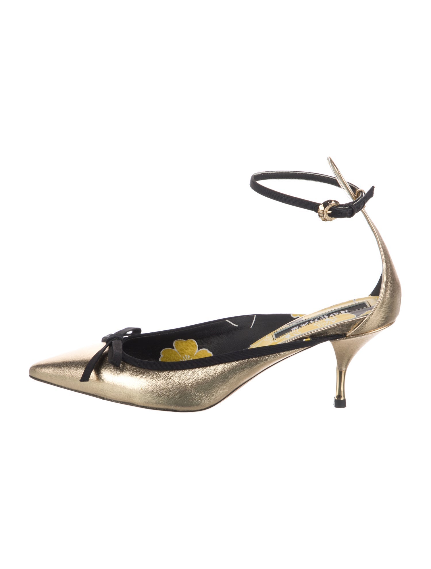 Rochas Leather D'Orsay Pumps