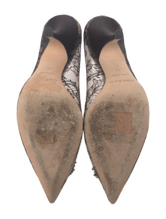 Rochas Lace Lace Pattern Pumps