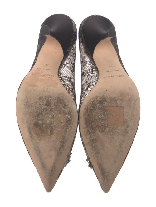 Rochas Lace Lace Pattern Pumps