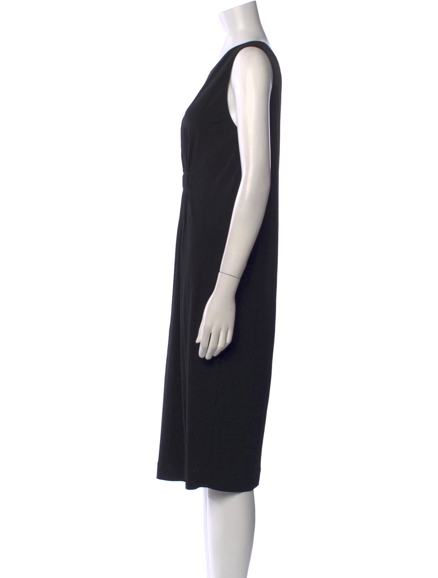 Rochas Scoop Neck Knee-Length Dress