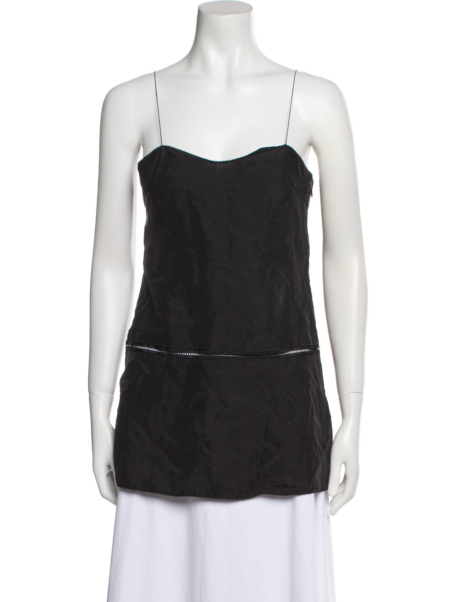Rochas Square Neckline Sleeveless Top