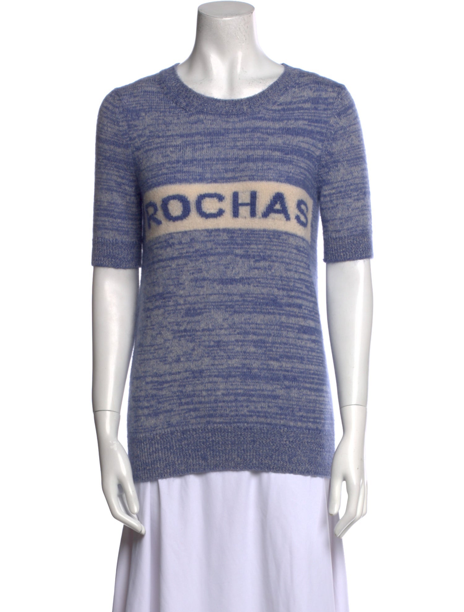 Rochas Wool Graphic Print Sweater
