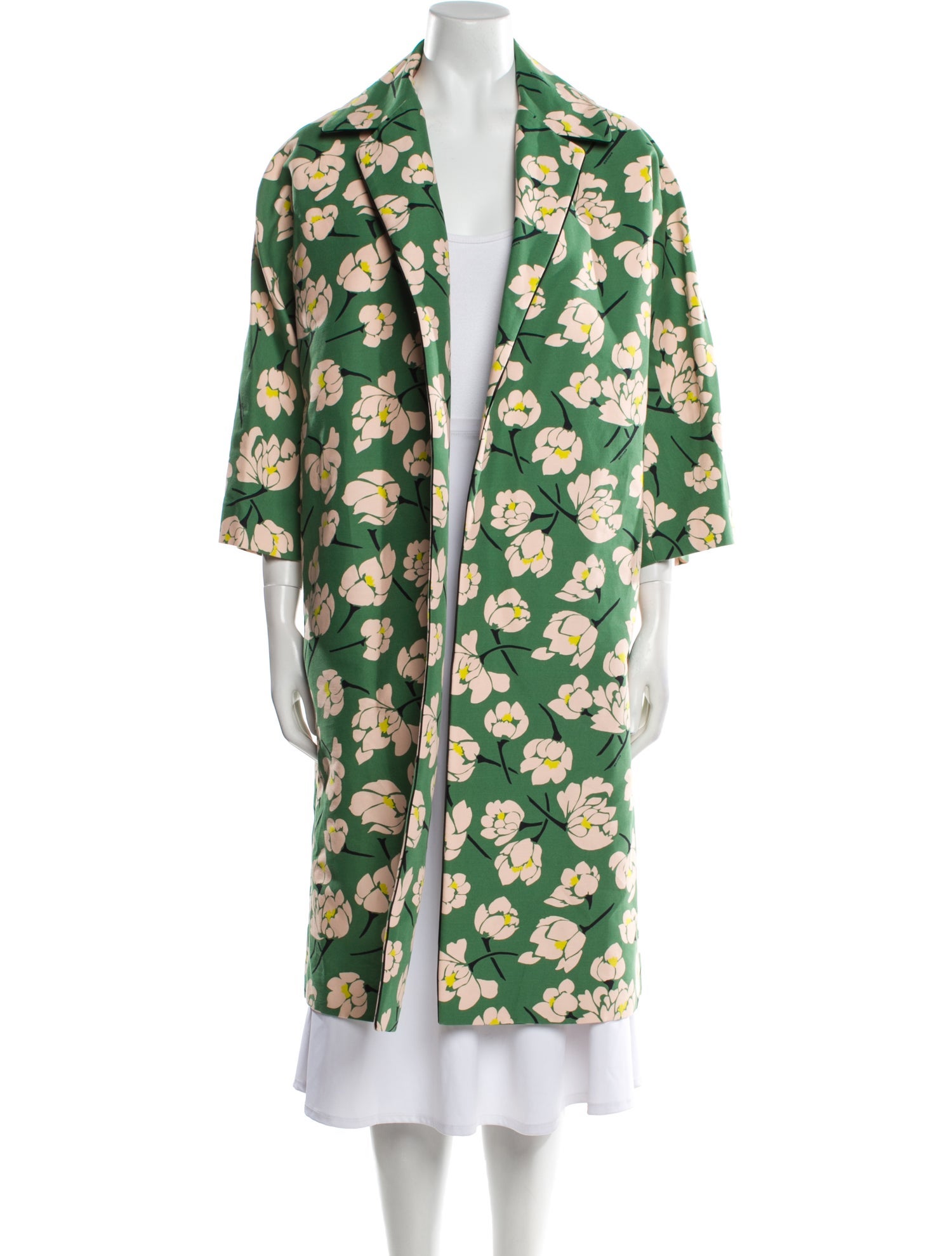 Rochas Floral Print Coat