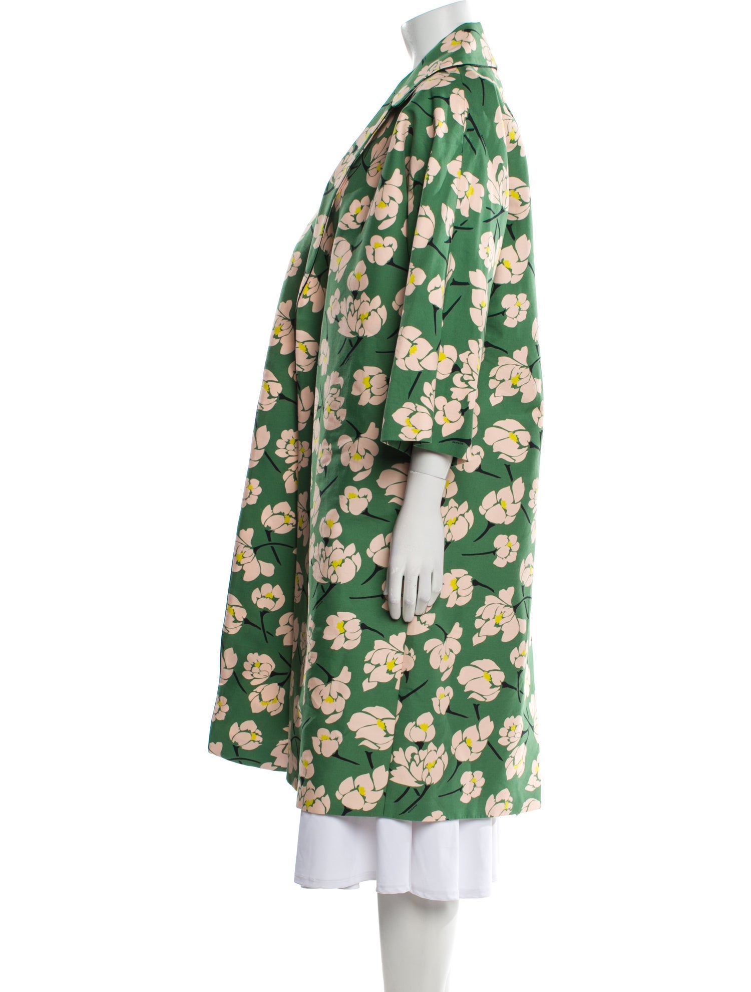 Rochas Floral Print Coat