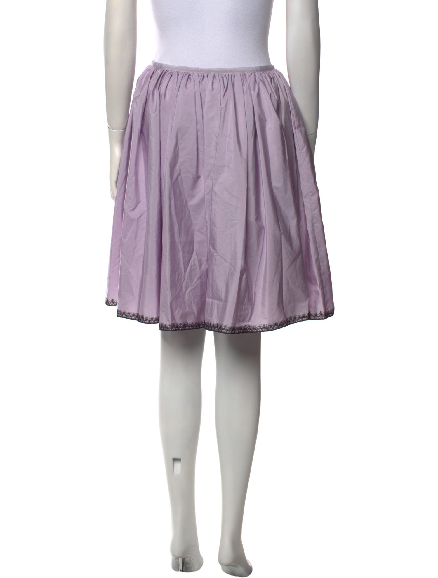 Rochas Lace Trim Embellishment Knee-Length Skirt