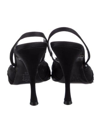 Rochas Satin Slingback Pumps