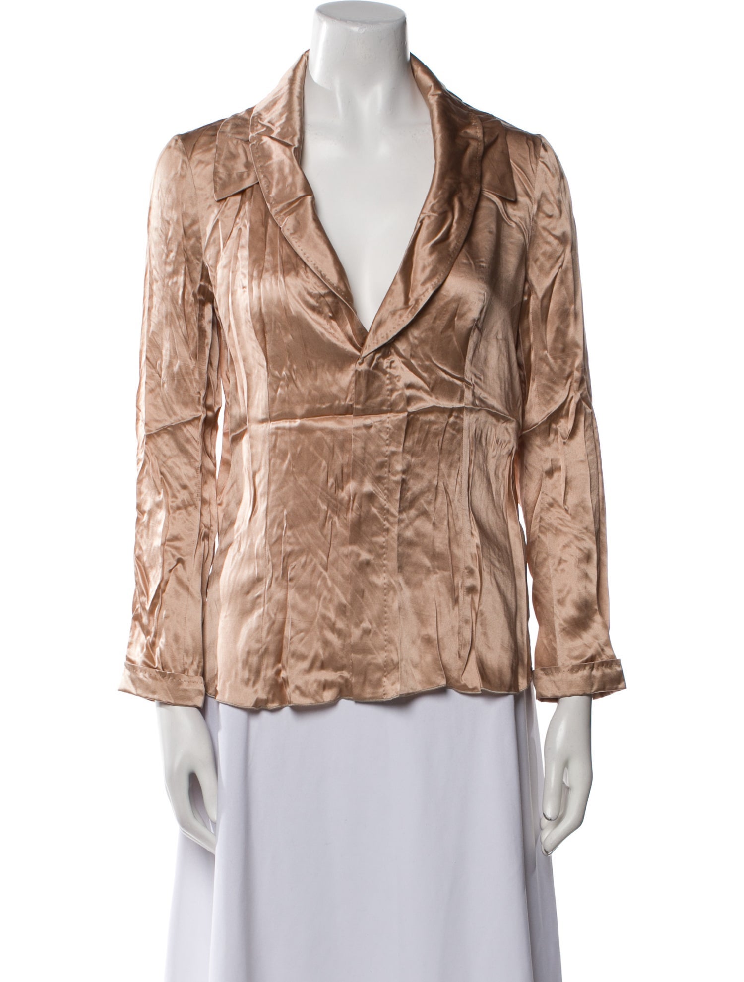 Rochas Silk Three-Quarter Sleeve Blouse w/ Tags