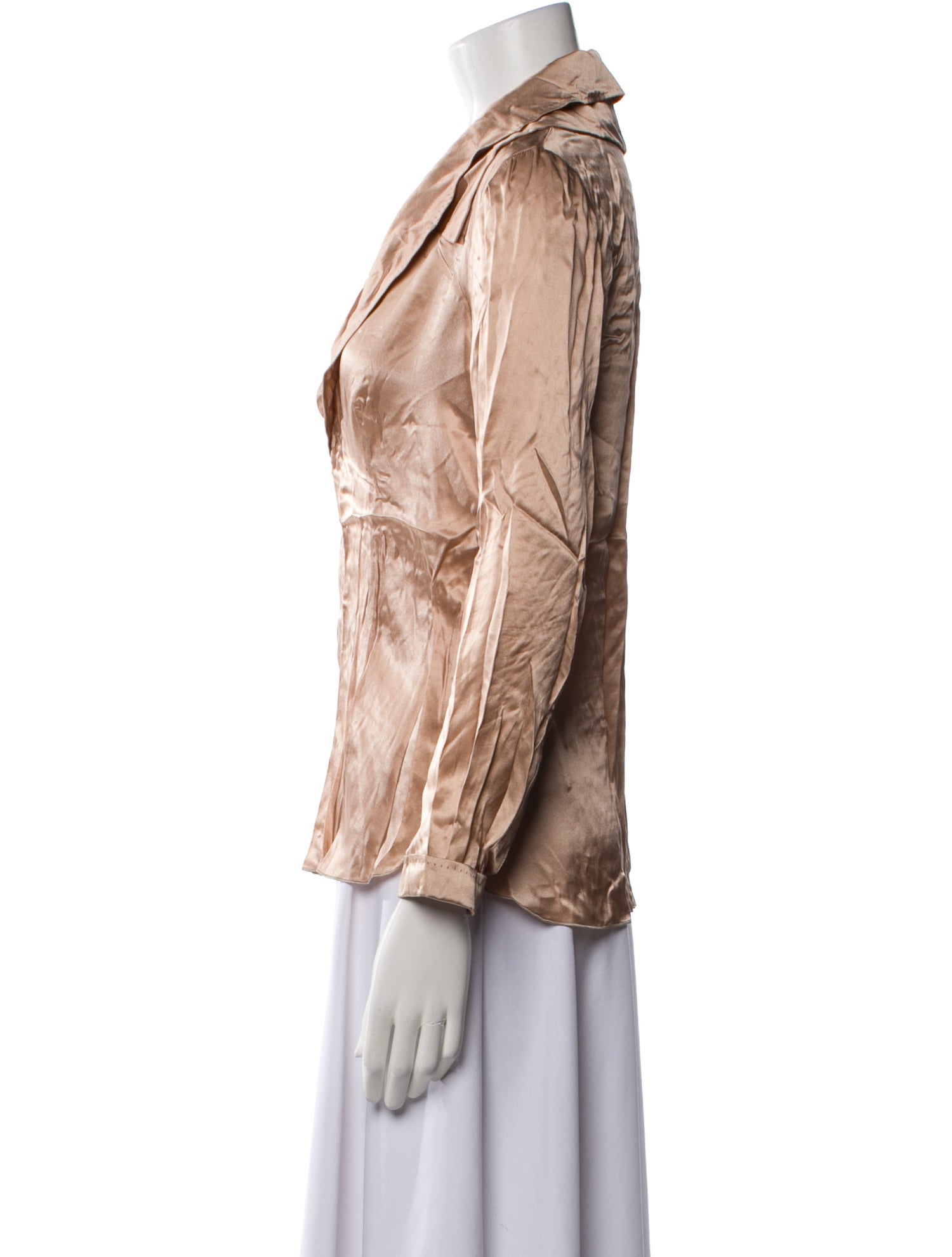 Rochas Silk Three-Quarter Sleeve Blouse w/ Tags