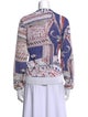 Rochas Printed V-Neck Sweater