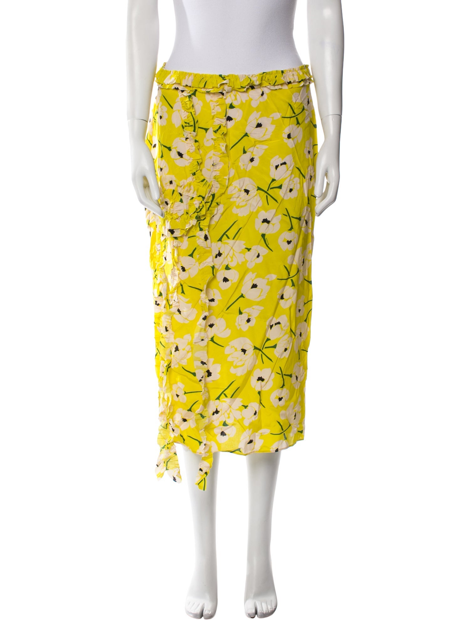 Rochas Silk Midi Length Skirt w/ Tags