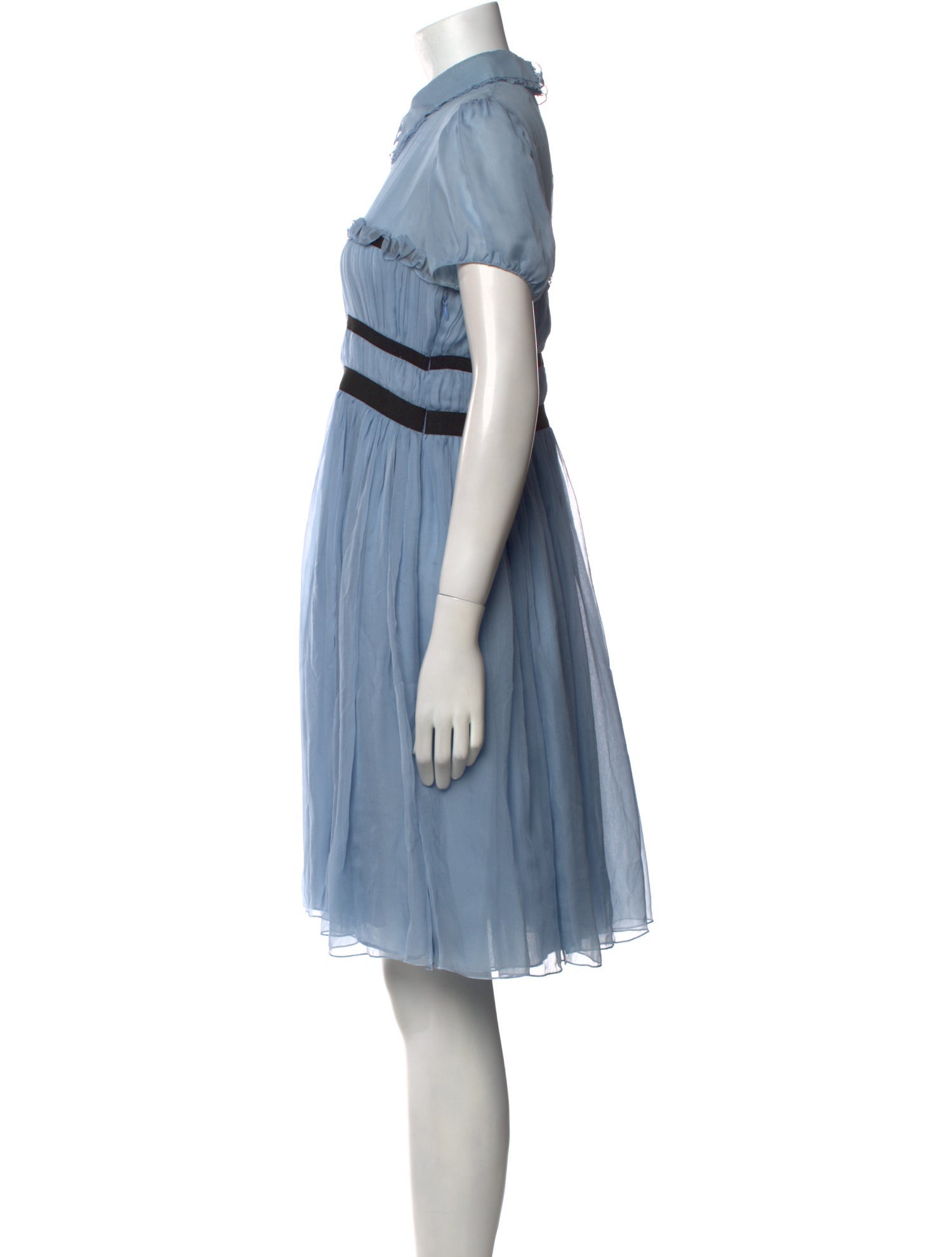 Rochas Silk Knee-Length Dress