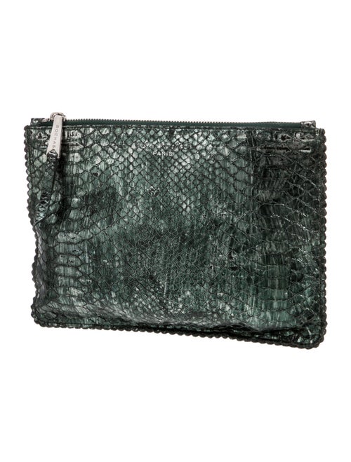 Rochas Embossed Leather Clutch