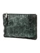 Rochas Embossed Leather Clutch