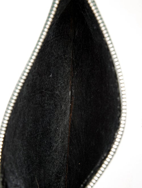 Rochas Embossed Leather Clutch