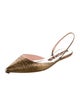 Rochas Leather Slingback Flats
