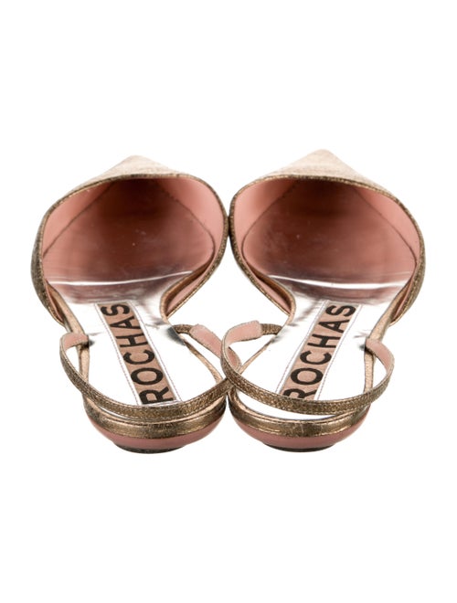 Rochas Leather Slingback Flats