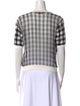 Rochas Plaid Print Crew Neck T-Shirt