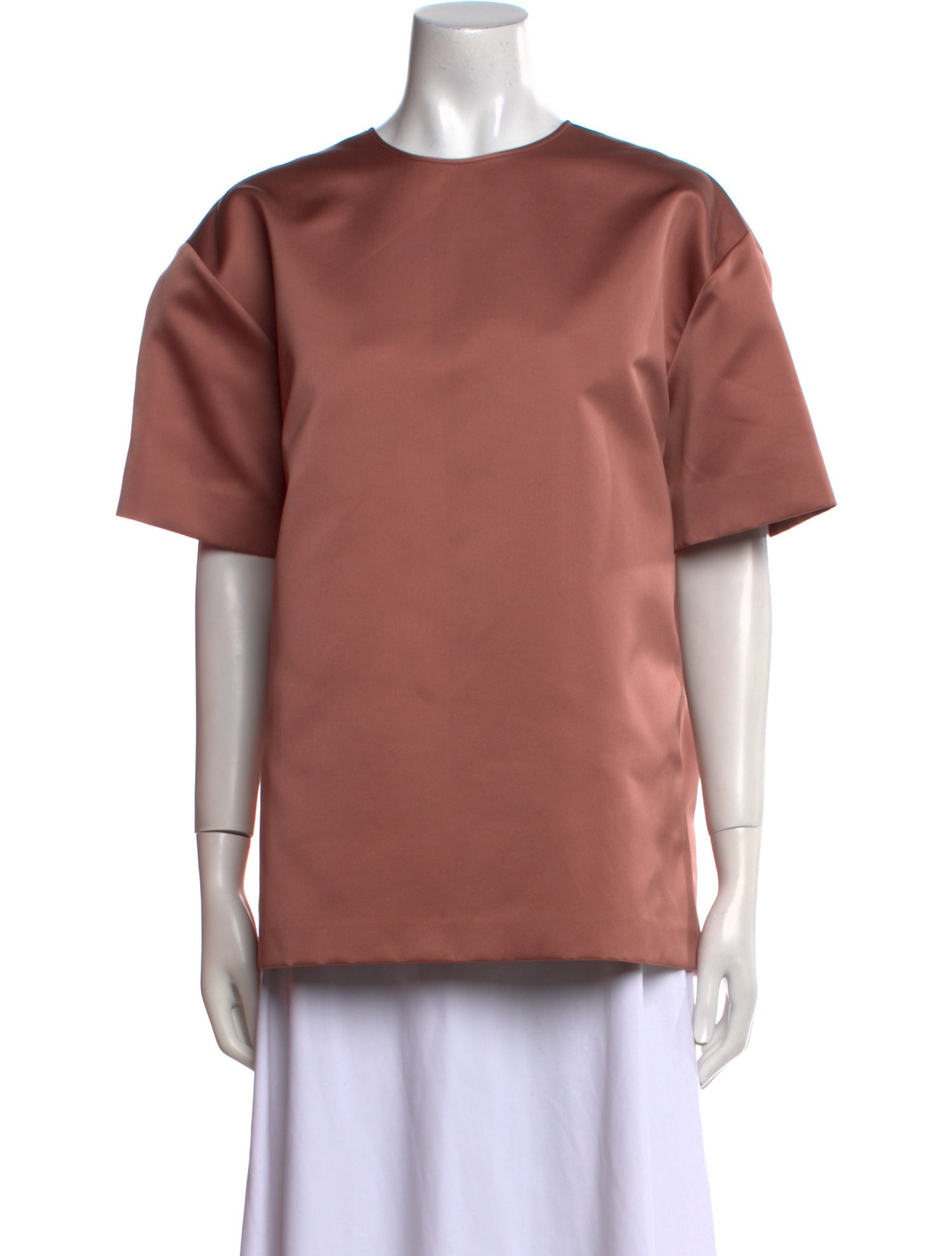 Rochas Crew Neck Short Sleeve Blouse