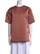 Rochas Crew Neck Short Sleeve Blouse