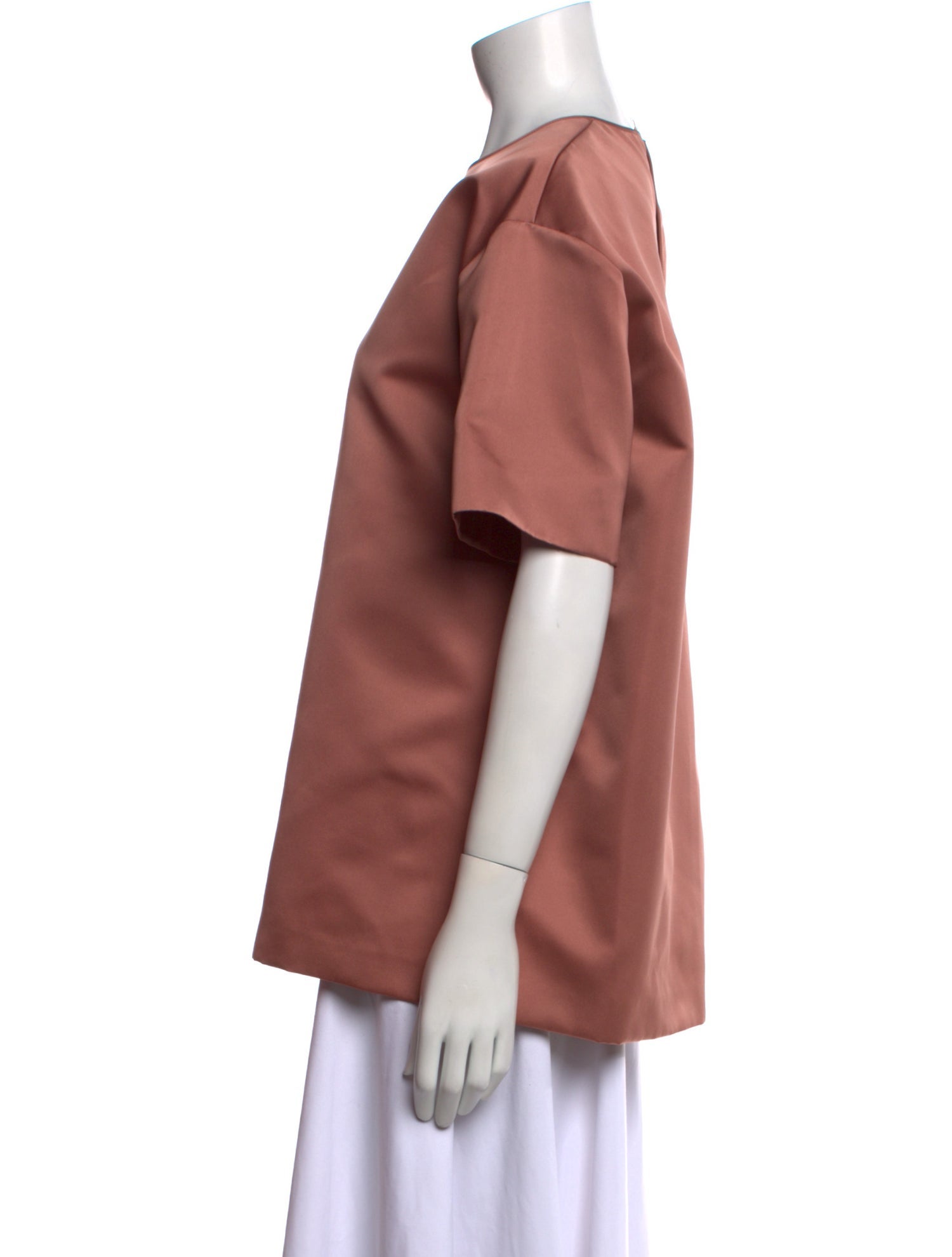 Rochas Crew Neck Short Sleeve Blouse