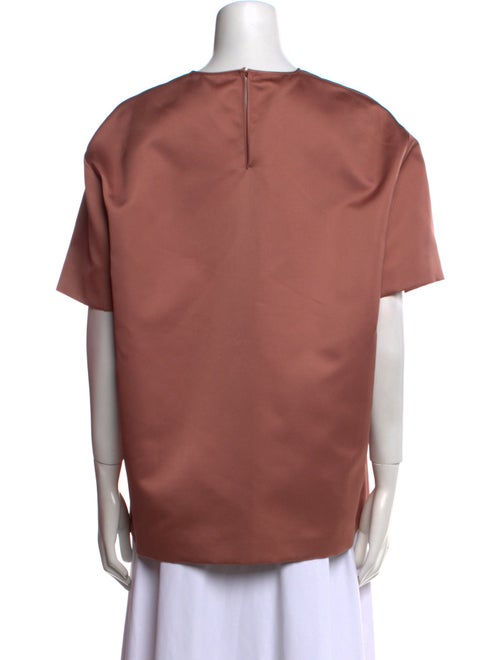 Rochas Crew Neck Short Sleeve Blouse