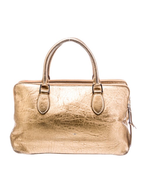 Rochas Leather Top Handle Bag