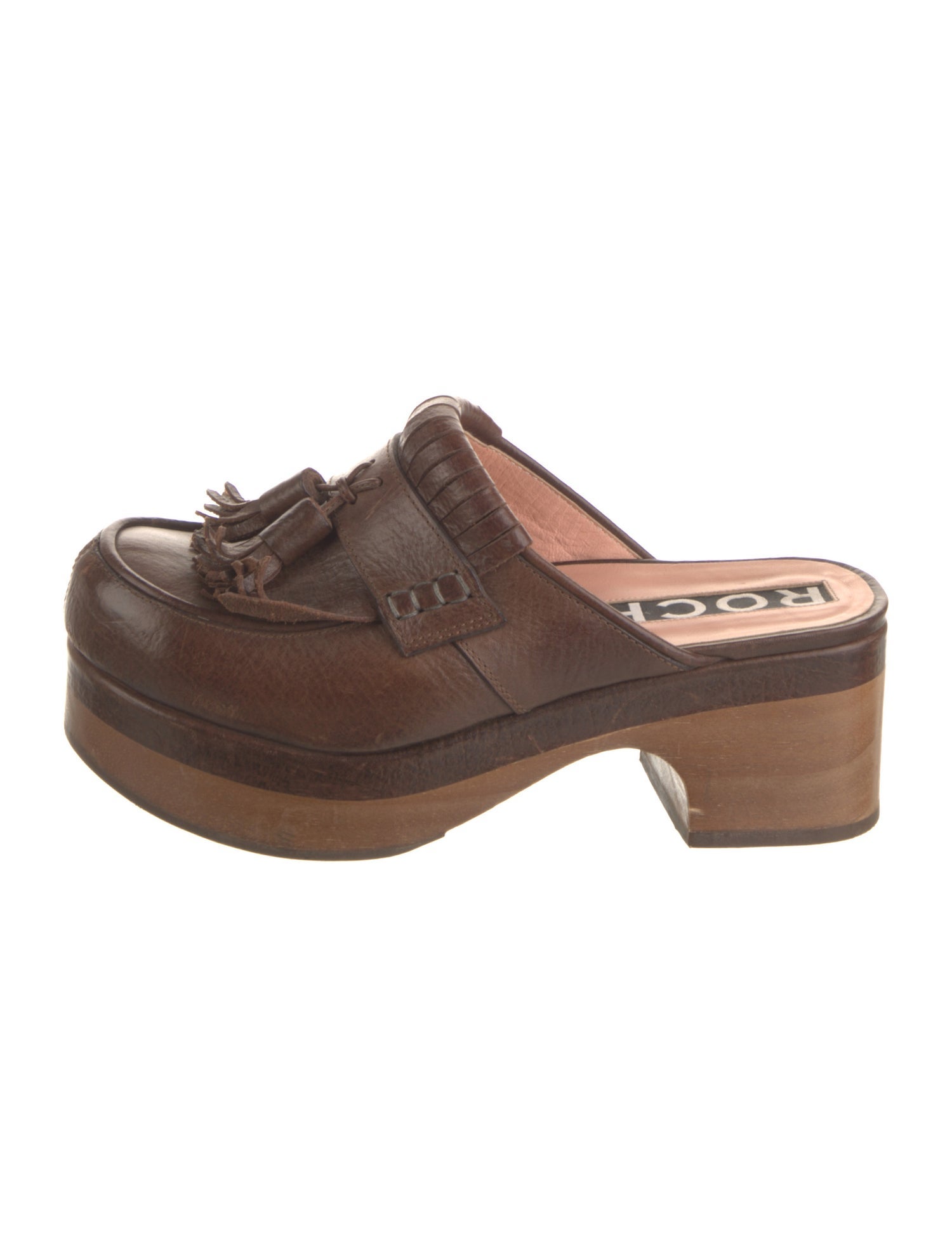 Rochas Leather Mules