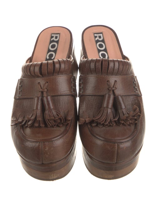 Rochas Leather Mules