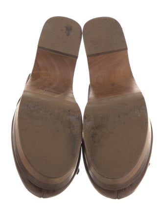 Rochas Leather Mules