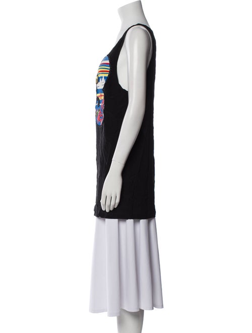 Rochas Graphic Print Scoop Neck Top